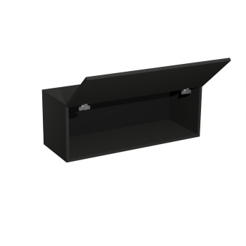 Шкаф навесной 800х300х290 мм BROZEX-WOOD Next, 3 ярус, графит