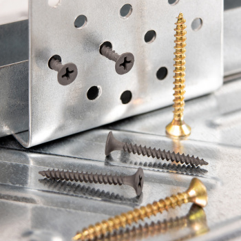 Саморез по металлу 3.5х35 мм BROZEX, частая резьба, фосфатированные Саморез по металлу 3.5х35 мм BROZEX, частая резьба, фосфатированные