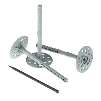 Дюбель 10х140 мм для теплоизоляции BROZEX, пластмассовый гвоздь, 50 шт.