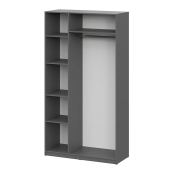 Шкаф "ШК 5" 1200 мм (Серия 2)  Графит Серый*1