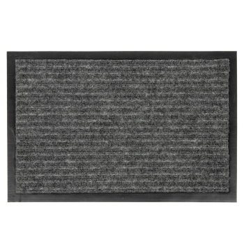 Коврик влаговпитывающий 40*60 см ребристый серый "KOVROFF" (арт.20102) *1/15 (МЭ83)