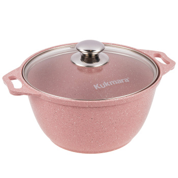 Кастрюля алюм. литая а/приг. Kukmara "Trendy style" Rose 3,0л Ст.кр. к31tsr *1/3 Кастрюля алюм. литая а/приг. Kukmara "Trendy style" Rose 3,0л Ст.кр. к31tsr *1/3