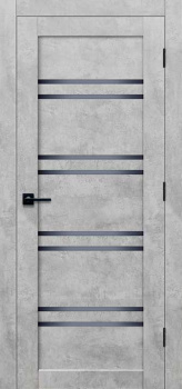 Дверь межкомнатная остеклённая ЦАРГИ COMFORT-11 Цемент 3D 800мм BROZEX-WOOD *1