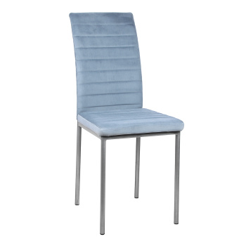 Стул СОРЕНТО ПЛЮС + металл.каркас велюр КОНФЕТТИ БЛЮ СТОУН металлик*4