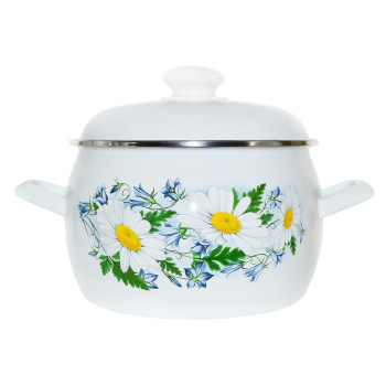 Кастрюля эмалированная 5,0л d200мм металл.кр.с пл.р.,об.нерж., с дек.С-4216АП2/4 *1/4 Кастрюля эмалированная 5,0л d200мм металл.кр.с пл.р.,об.нерж., с дек.С-4216АП2/4 *1/4