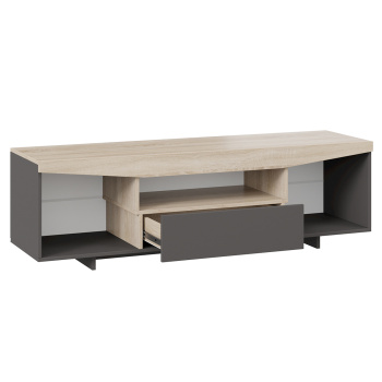 Тумба под ТВ тип1 1600х450хh484 (Дуб сонома/Графит серый)*1