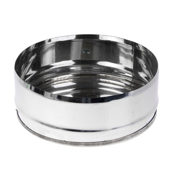 Заглушка с конденсатоотводом d220 нерж. 0,5мм AISI 430 GS (В) *1