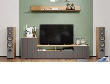 Гостиная Сильвия 1931*349*612 мм тип 2 НМ для общей комнаты Дуб Крафт золотой, Графит матовый*1