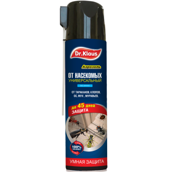Аэрозоль универсальный от тараканов, муравьев, мух, ос и др. насекомых Доктор Клаус 600 мл *12 Аэрозоль универсальный от тараканов, муравьев, мух, ос и др. насекомых Доктор Клаус 600 мл *12