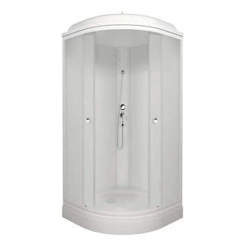 Кабина душевая 80*80*218 Вельвет А, низкий поддон, стекло матовое, ст.белая (7уп+сифон D90)  *1 Кабина душевая 80*80*218 Вельвет А, низкий поддон, стекло матовое, ст.белая (7уп+сифон D90)  *1