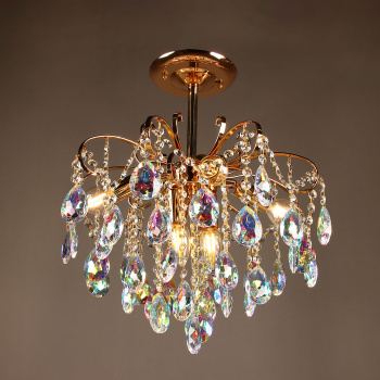 Люстра 6018 Gold 400 мм Е14 S=16м2  VERNER LIGHTING *1