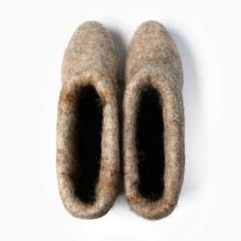 Ботики (валенки) мужские с загибом цвет натуральный, р-р 42 (30) 7998167