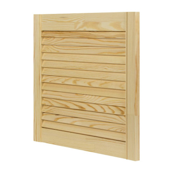 Дверь жалюзийная 467х494х20 мм, деревянная