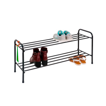 Подставка для обуви металл. "Альфа 32" 2-х ярусная 870х300х400мм Черный ПДОА32 Ч "ЗМИ" *1