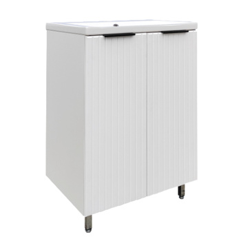 Тумба /BROZEX WOOD/ "Лойт 60" стронг белый (выписывать раковину БЛ322 - COMO 60) *1