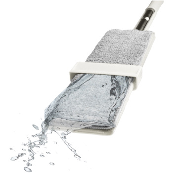 Швабра с отжимом, с насадкой из микрофибры "бархат", телес.ручка,дл120см FM-406 "Умничка" *1/24