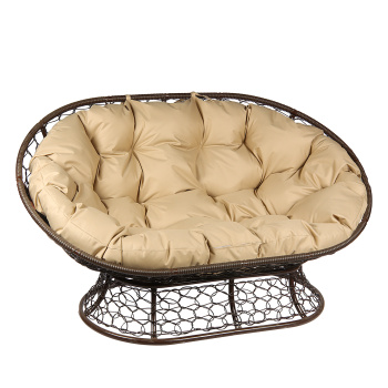 Диван садовый "Мамасан" цвет коричневый, подушка микс, 75*164*104см, до 180 кг М-групп *1