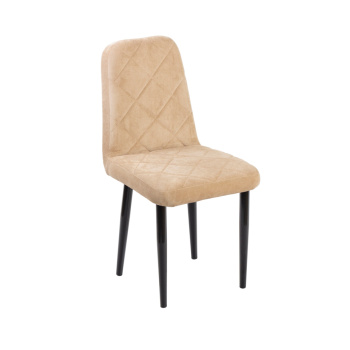 Стул СТОЛБУРГ Арион, 45х92х57 см, велюр кофе, бежевый