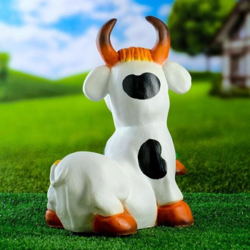 Садовая фигура "Корова с цветами" 30х34см 4855592 Садовая фигура "Корова с цветами" 30х34см 4855592