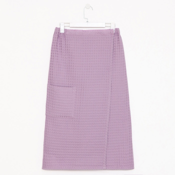 Полотенце парео вафельное 80*145см Boho сиреневый 290г/м2 Этель *1