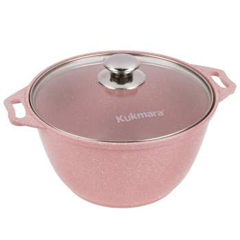 Кастрюля алюм. литая а/приг. Kukmara "Trendy style" Rose 4,0л Ст.кр. к41tsr *1/3 Кастрюля алюм. литая а/приг. Kukmara "Trendy style" Rose 4,0л Ст.кр. к41tsr *1/3
