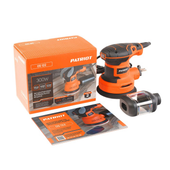 Шлифмашина эксцентриковая 300Вт 125мм 7000-14000об/м ампл. колеб. 2мм OS 122 PATRIOT *1 Шлифмашина эксцентриковая 300Вт 125мм 7000-14000об/м ампл. колеб. 2мм OS 122 PATRIOT *1