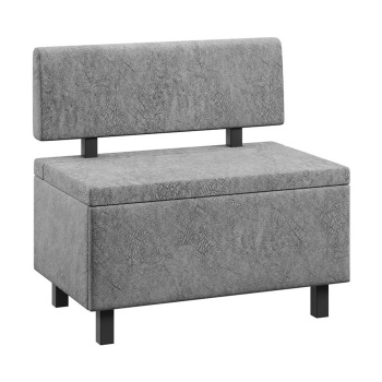 Скамья прямая Брайтон (800мм) Венге Цаво, Wellmart Silver*1