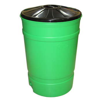 Бочка-бак пластм. 200л круглый с крышкой 580х580х1470 мм М1625 (ЗПИ "Альтернатива") *1/3