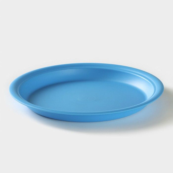 Тарелка пластм. мелкая д.250мм "Удача" (цвета - "микс") ТУ ("Екатеринбург") *1/50