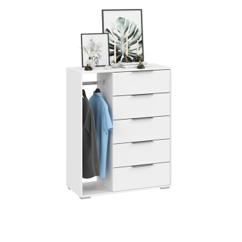 Комод 1170*412*935мм БЕЛЫЙ ясень Тип 1 НУАР ТриЯ*1