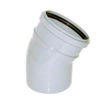 Отвод БЕЛЫЙ D110/45гр *1/50