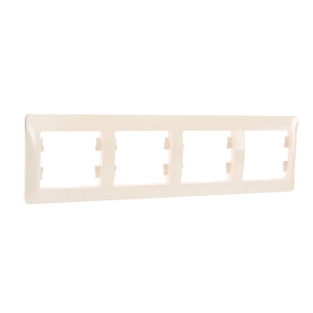 Рамка "Glossa" 4-м бежевый горизонтальная GSL000204 *1/15