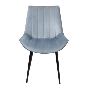 Стул FORPOST Неаполь, 55x88x42 см, велюр конфетти блю стоун, голубой