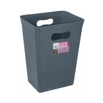 Контейнер д/мусора пластм. без крышки 10л "Stockholm" Вулкан.базальт PT658011026 ("Plast Team") *1/9