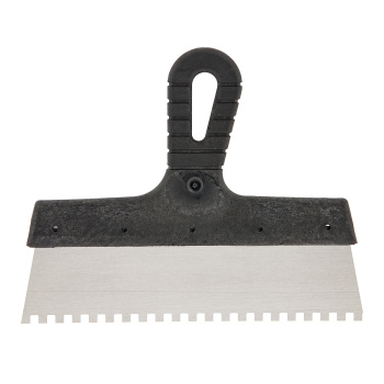 Шпатель фасадный нерж.сталь зубчат 250мм пласт.руч 6*6мм T4P(арт.1201176) *1/10/60 Шпатель фасадный нерж.сталь зубчат 250мм пласт.руч 6*6мм T4P(арт.1201176) *1/10/60