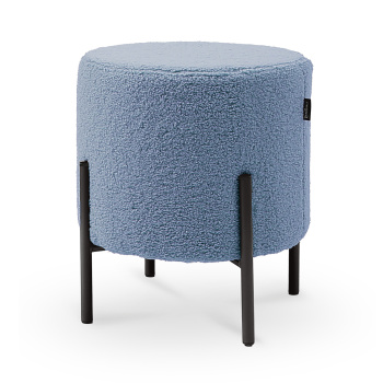 Пуф КРУГЛЫЙ 385х385х410мм СИНИЙ Haushalt HPF2/С *1