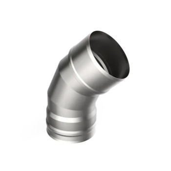 Отвод-термо 135*, 150х220, AISI 430/Оц, 0,8мм/0,5мм, (К)(GS) *1/4