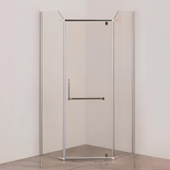 Уголок душевой 90х90х185 мм Verner Sanitary Ware 816S, стекло прозрачное