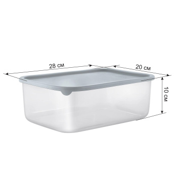 Контейнер д/прод. пластм. "Vanilla" 4.5л 280х200х100мм Трюфель SE167810025 ("Sugar Spice")*1/16