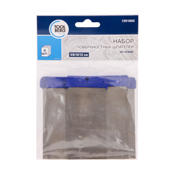 Шпатель НАБОР стальной (5/8/10/12см) T4Р (арт.1201802) *1/10/200