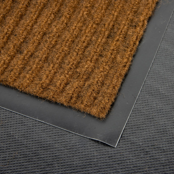 Коврик влаговпитывающий 60*90 см ребристый коричневый "KOVROFF" (арт.20303) *1/10 (МШ24)