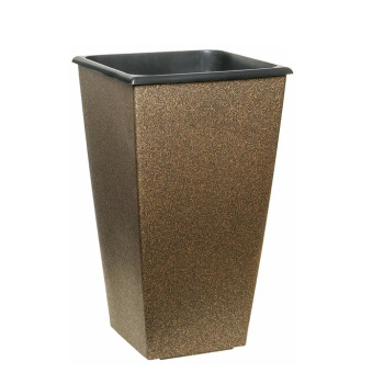 Кашпо пластм.  "Carre" высокое 19л 260х260 h455мм с вставкой 10.5л Золот. дождь 1300-51"Tek.A.Tek"*1 Кашпо пластм.  "Carre" высокое 19л 260х260 h455мм с вставкой 10.5л Золот. дождь 1300-51"Tek.A.Tek"*1