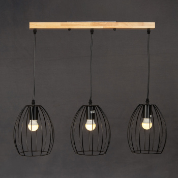 Люстра IL1011-3LL-05 BK 40Вт Е27 S=18м2 *1