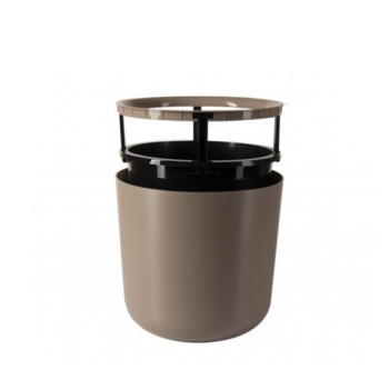 Кашпо пластм. "Лион" 9,5л d верха 250мм h230мм со вставкой Фраппе ЛИ25-90 *1