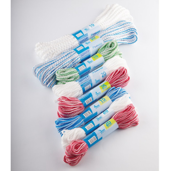 Шнур полипропиленовый d 2мм дл.20м Цветной вязаный арт.30020 ("Сибшнур") *1/100