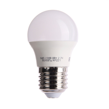 Лампа светодиодная ОНЛАЙТ, Е27, шар G45, 8 Вт, 560 Лм, 2700 К, теплый белый