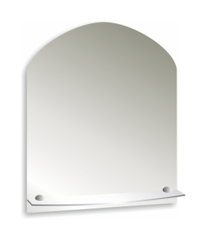 Зеркало МЗ "Арка" с полкой 500х580 *1/10