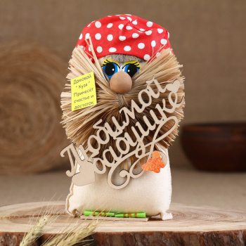 Домовёнок "Любимой Бабушке", в берете, 18 см 10125654