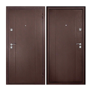 Дверь входная 2050х860х70 мм Форпост, правая, медный антик