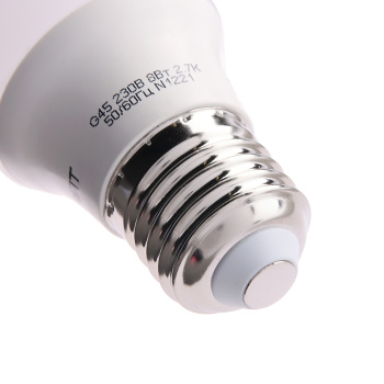 Лампа светодиодная ОНЛАЙТ, Е27, шар G45, 8 Вт, 560 Лм, 2700 К, теплый белый